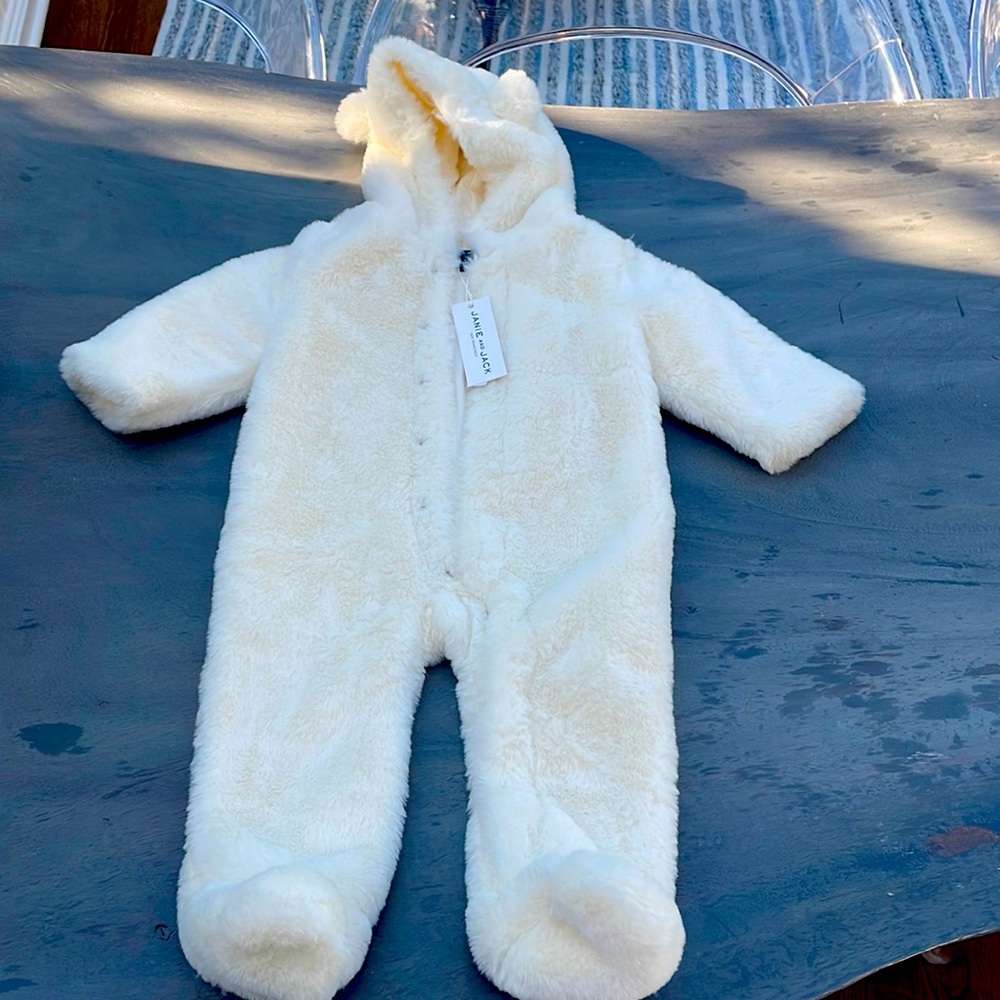 NWT Fuzzy Teddy Snowsuit